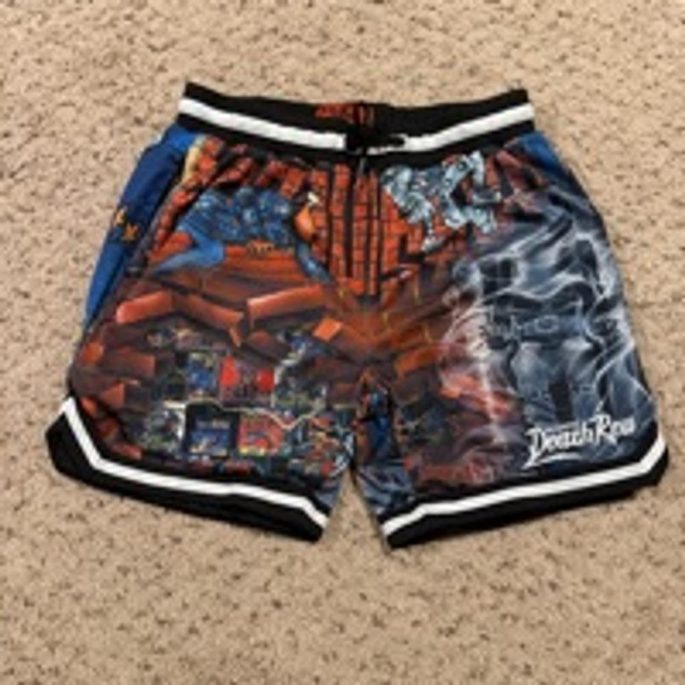 Men's Death Row Records Shoe Palace Shorts Size L Multi-color